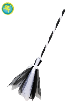 SCOPA DI TULLE BICOLORE BIANCO/NERO